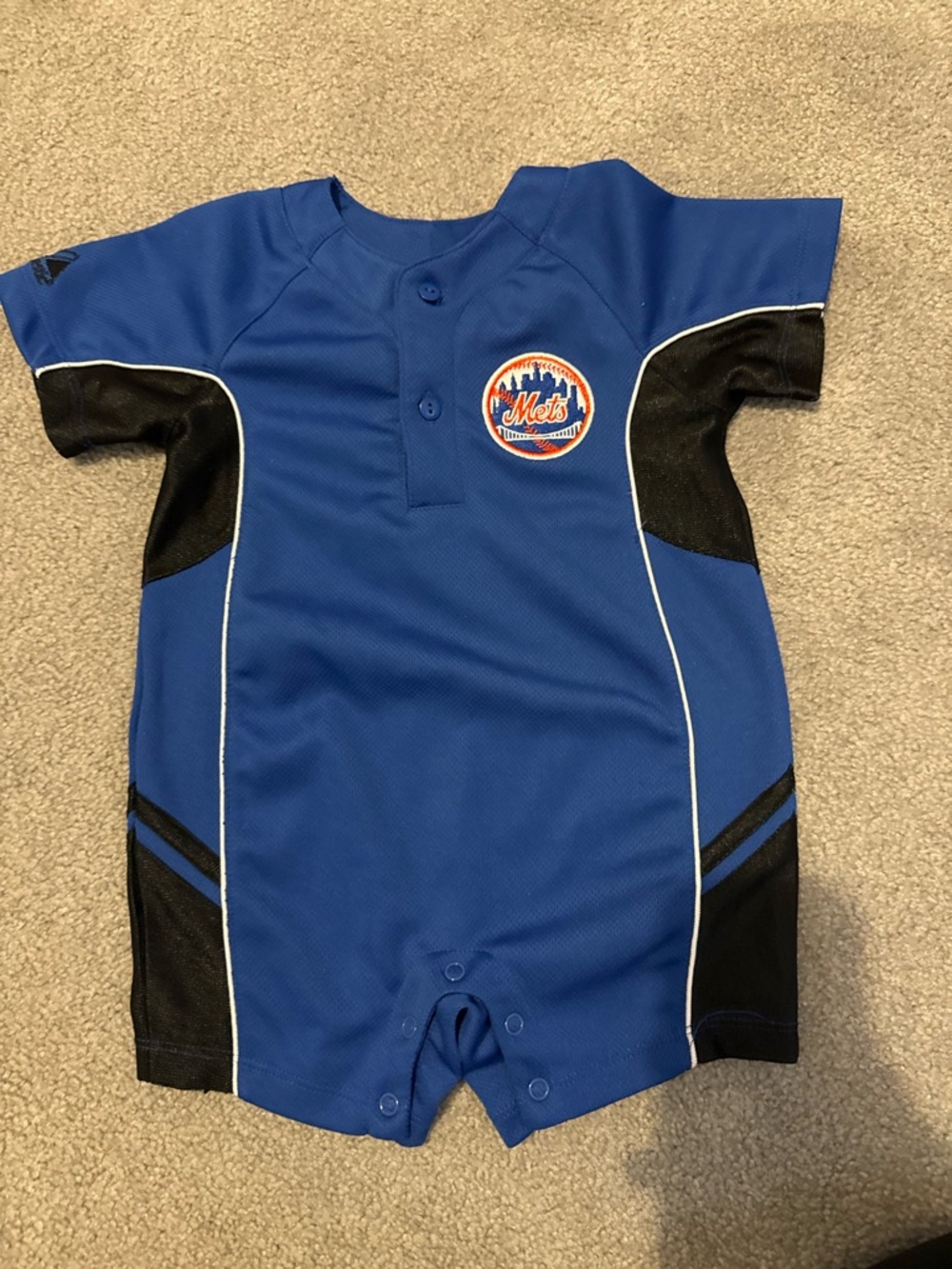New York Mets Blue Baby Romper